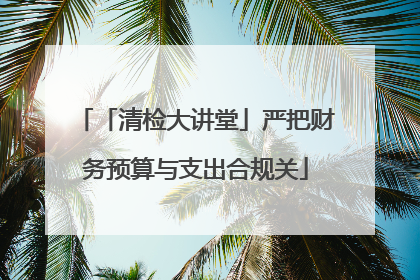 「清检大讲堂」严把财务预算与支出合规关