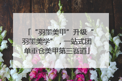 “羽墨美甲”升级“羽墨美学”，一站式团单重仓美甲第三赛道