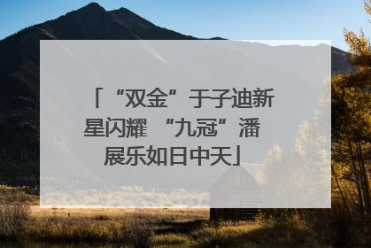 “双金”于子迪新星闪耀 “九冠”潘展乐如日中天