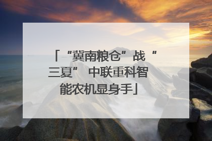 “冀南粮仓”战“三夏” 中联重科智能农机显身手
