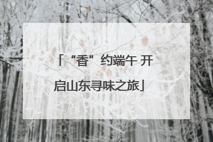“香”约端午 开启山东寻味之旅