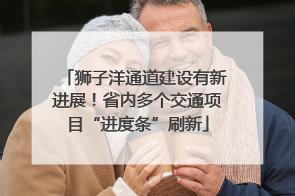 狮子洋通道建设有新进展！省内多个交通项目“进度条”刷新