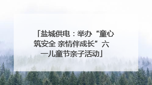 盐城供电：举办“童心筑安全 亲情伴成长”六一儿童节亲子活动