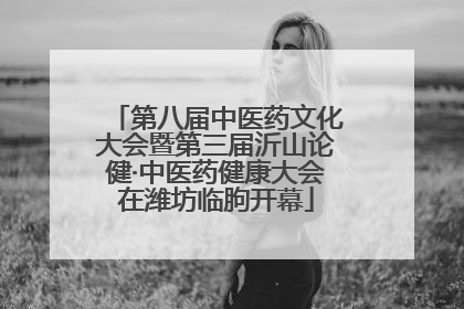第八届中医药文化大会暨第三届沂山论健·中医药健康大会在潍坊临朐开幕