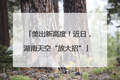 美出新高度！近日，湖南天空“放大招”