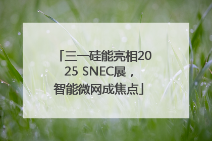 三一硅能亮相2025 SNEC展，智能微网成焦点