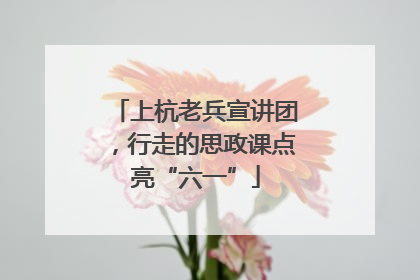 上杭老兵宣讲团，行走的思政课点亮“六一”