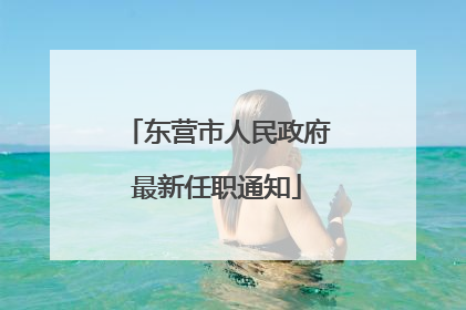 东营市人民政府最新任职通知