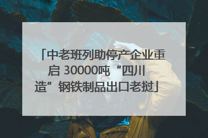 中老班列助停产企业重启 30000吨“四川造”钢铁制品出口老挝