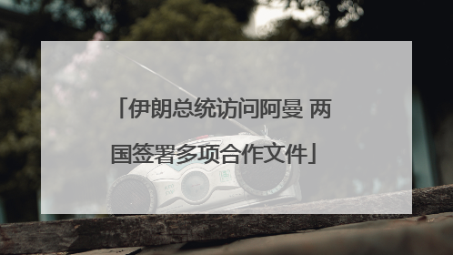 伊朗总统访问阿曼 两国签署多项合作文件