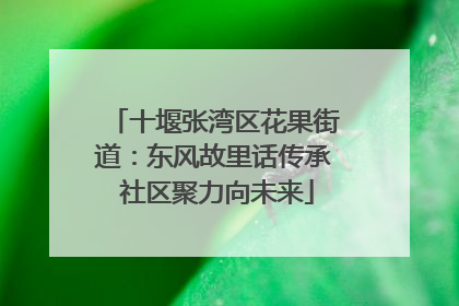 十堰张湾区花果街道：东风故里话传承 社区聚力向未来