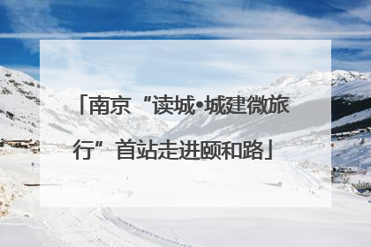 南京“读城•城建微旅行”首站走进颐和路
