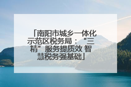 南阳市城乡一体化示范区税务局：“三精”服务提质效 智慧税务强基础