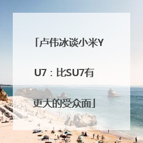 卢伟冰谈小米YU7：比SU7有更大的受众面