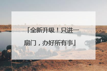 全新升级！只进一扇门，办好所有事
