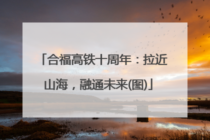 合福高铁十周年：拉近山海，融通未来(图)