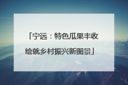 宁远：特色瓜果丰收绘就乡村振兴新图景