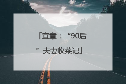 宜章：“90后”夫妻收菜记
