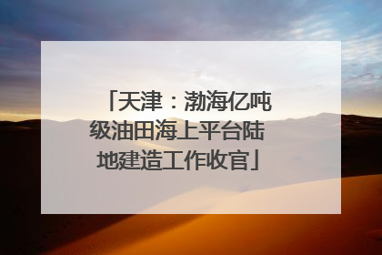 天津：渤海亿吨级油田海上平台陆地建造工作收官