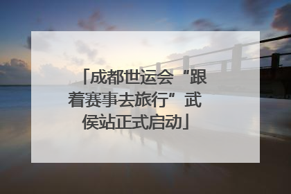 成都世运会“跟着赛事去旅行”武侯站正式启动