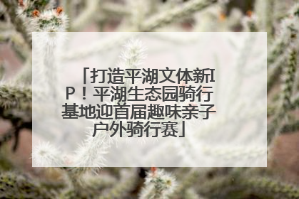 打造平湖文体新IP！平湖生态园骑行基地迎首届趣味亲子户外骑行赛