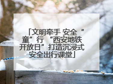 文明牵手 安全“童”行 “西安地铁开放日”打造沉浸式安全出行课堂