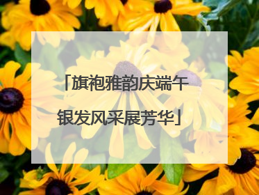 旗袍雅韵庆端午 银发风采展芳华