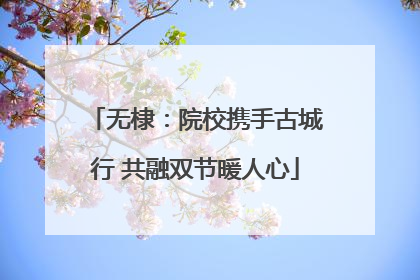 无棣：院校携手古城行 共融双节暖人心