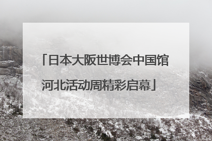 日本大阪世博会中国馆河北活动周精彩启幕