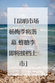 昆明市场杨梅季将落幕 蜂糖李即将接档上市
