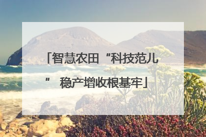 智慧农田“科技范儿” 稳产增收根基牢
