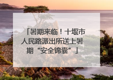 暑期来临！十堰市人民路派出所送上暑期“安全锦囊”