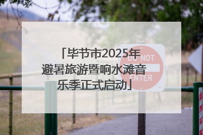 毕节市2025年避暑旅游暨响水滩音乐季正式启动