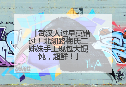 武汉人过早莫错过！北湖路梅氏三姊妹手工现包大馄饨，超鲜！