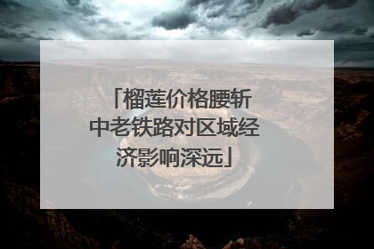 榴莲价格腰斩 中老铁路对区域经济影响深远