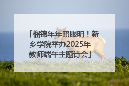 榴锦年年照眼明！新乡学院举办2025年教师端午主题诗会