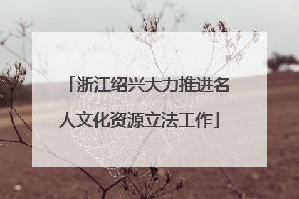 浙江绍兴大力推进名人文化资源立法工作
