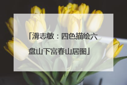 滑志敏：四色描绘六盘山下富春山居图