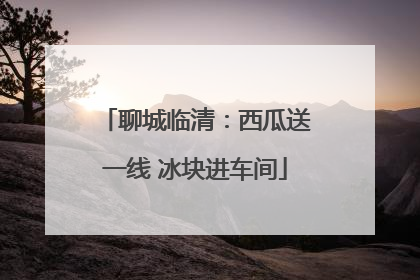 聊城临清：西瓜送一线 冰块进车间