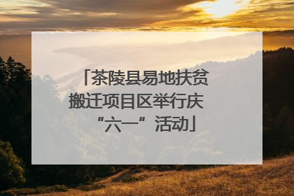 茶陵县易地扶贫搬迁项目区举行庆“六一”活动