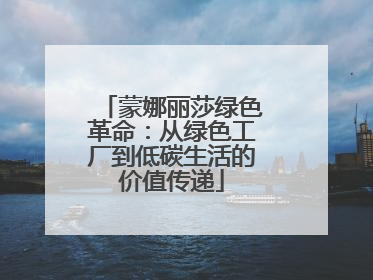 蒙娜丽莎绿色革命：从绿色工厂到低碳生活的价值传递