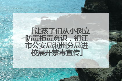 让孩子们从小树立防毒拒毒意识，镇江市公安局润州分局进校展开禁毒宣传