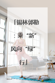锡林郭勒：乘“新”风向“绿”行