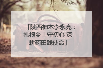 陕西神木李永亮：扎根乡土守初心 深耕药田践使命