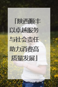 陕西顺丰以卓越服务与社会责任助力消费高质量发展