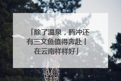 除了温泉，腾冲还有三文鱼值得奔赴丨在云南样样好