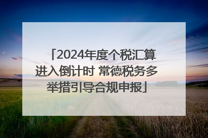 2024年度个税汇算进入倒计时 常德税务多举措引导合规申报