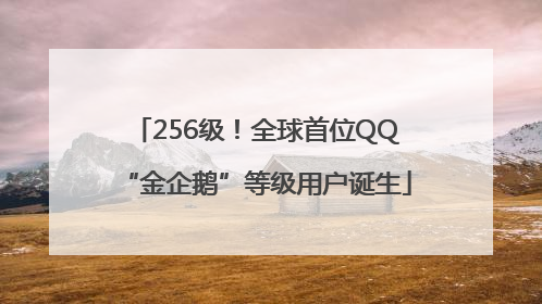 256级！全球首位QQ“金企鹅”等级用户诞生